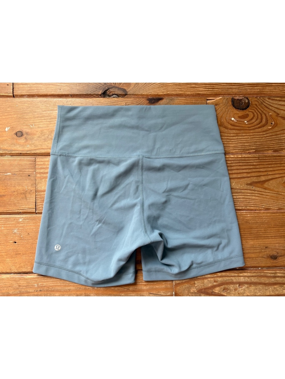 Lululemon Align High Rise 6” Shorts Blue Gray Size 10 - Picture 2 of 6